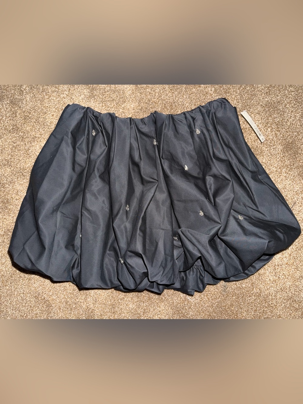 A New Day brand women's embellished bubble mini skirt black. Size medium NWT - Picture 2 of 9
